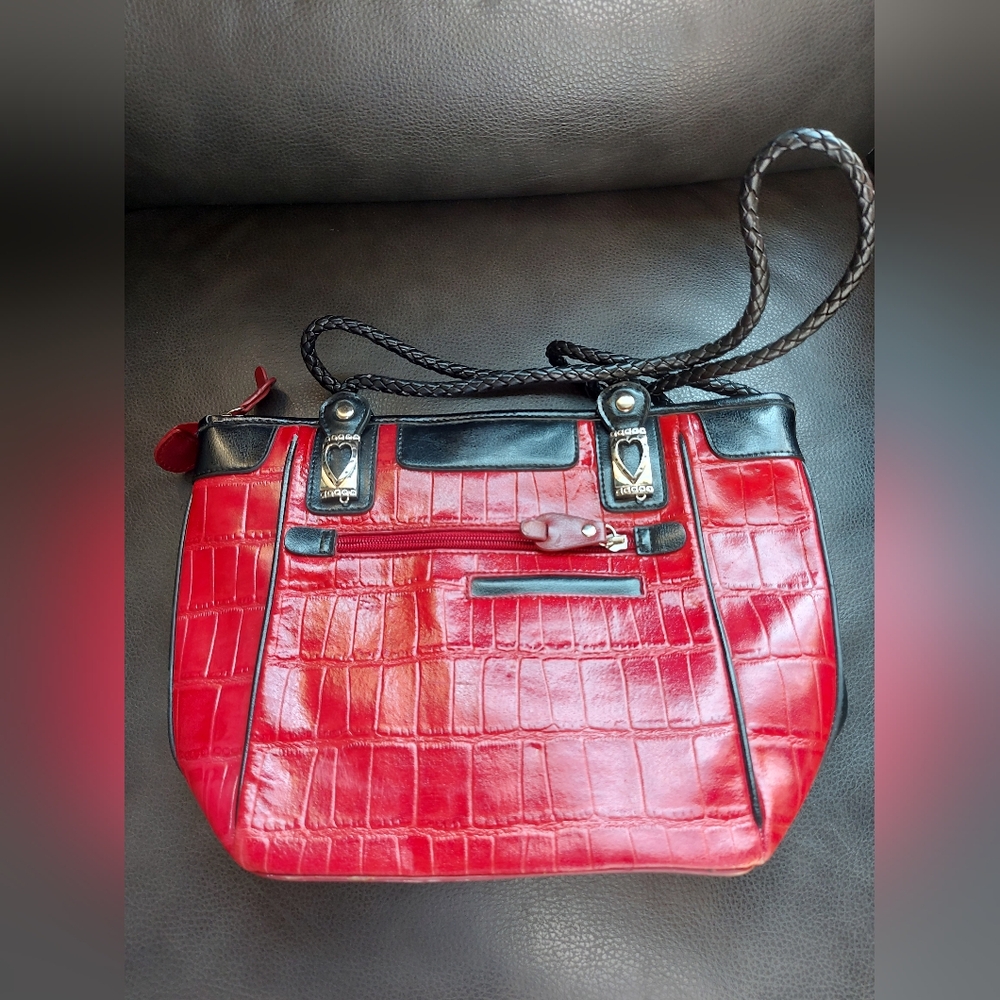 **3 Listings $50** M.C. Marc Chantal red bag